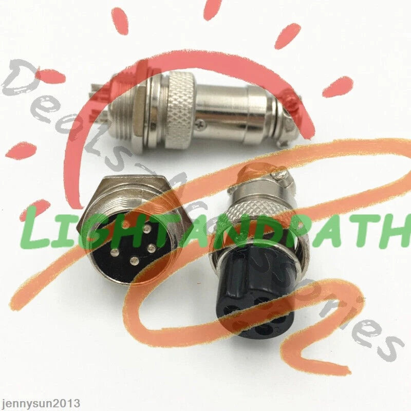 GX16/GX20/GX12 Ation Plug Male&Female Wire Panel Metal Connector 2/3/4/5/6Pin
