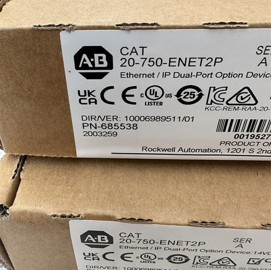 Allen-Bradley 20-750-ENET2P Ethernet/IP Dual-port Option Device 20750ENET2P US
