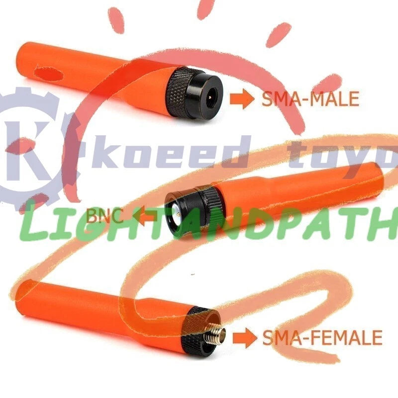 SF20 Red SMA Male/SMA Female/BNC Connector VHF UHF Antenna for Baofeng Kenwood