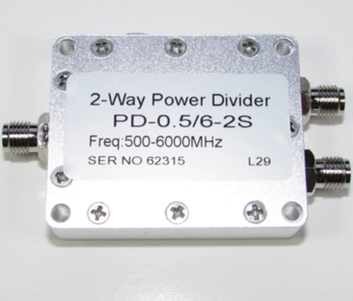 PD-0.5 6-2S 2-way Power Divider 0.5-6GHz 30W - ANOKI