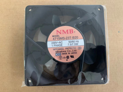 new For NMB TECHNOLOGIES 4715MS-23T-B20 FAN, 119MM, 230VAC, 70.6CFM, 32DB