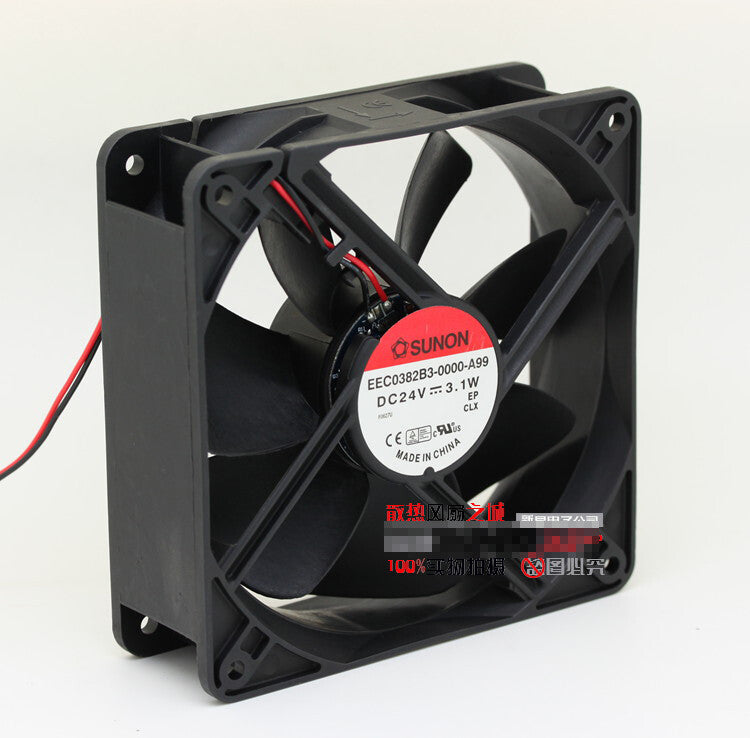 1pcs  SUNON EEC0382B3-0000-A99 12038 12CM 24V 3.1W inverter fan