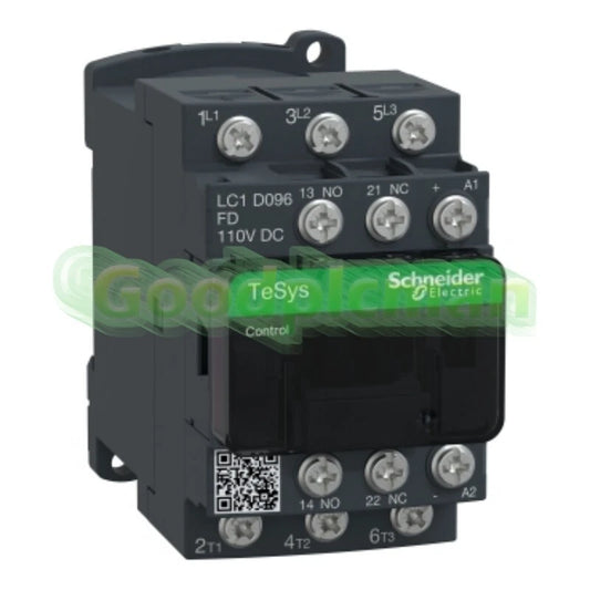 ONE TELEMECANIQUE SQUARE D LC1D096F7C CONTACTOR 9A 110V 50/60HZ COIL #Y