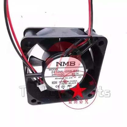 NMB 2410ML-05W-B60 6025 DC24V 0.17A 6CM 2-Pin Axial Cooling Fan