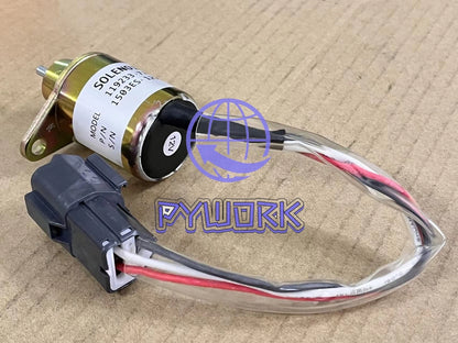 Fuel Shut Off Stop Solenoid Valve 1503ES-12S5SUC12S 12V for YANMAR Diesel Engine