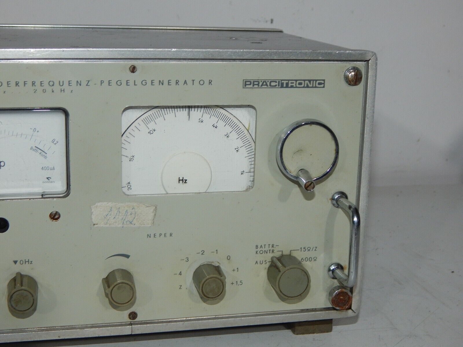 PRÄCITRONIC Measuring Device GF 70 Low-Frequency Level Generator 20Hz-20kHz - PRÄCITRONIC