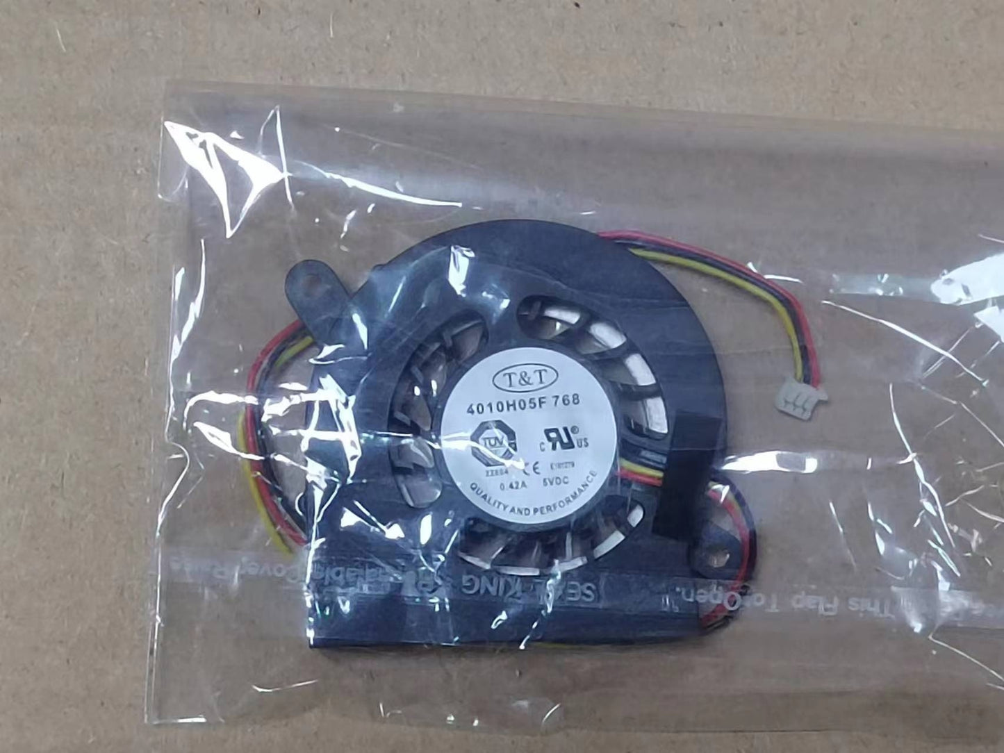 new 1 PCS T&amp;T Fan 4010H05F 768 DC 5V 0.42A 4CM 3 Pin