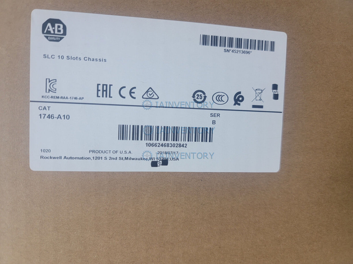 Allen-Bradley 1746-A10, New in Box - ALLEN-BRADLEY