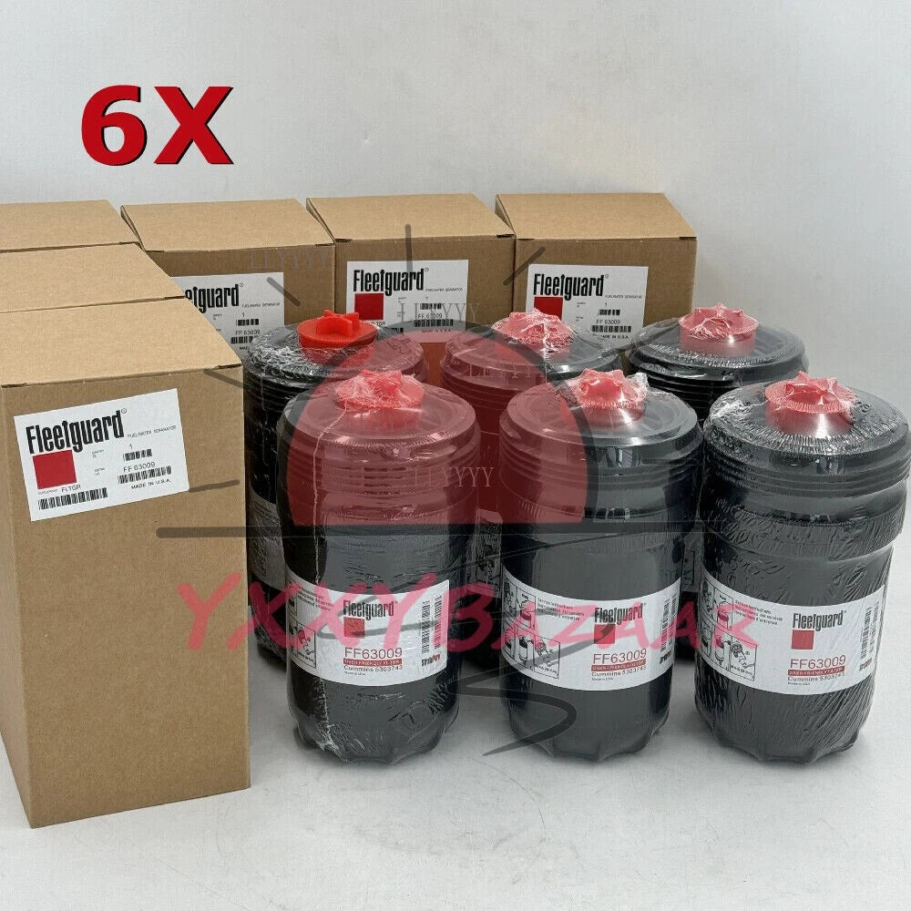 6X Fuel Filter FF63009 Replaces Engine Part 5303743 FF63054NN Free shipping