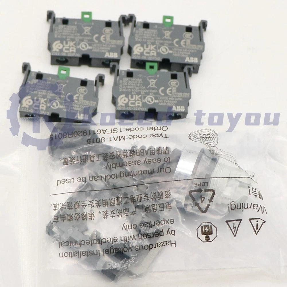 MJS6-60B With 4PCS MCB-10 Rocker Switch Black 1PCS