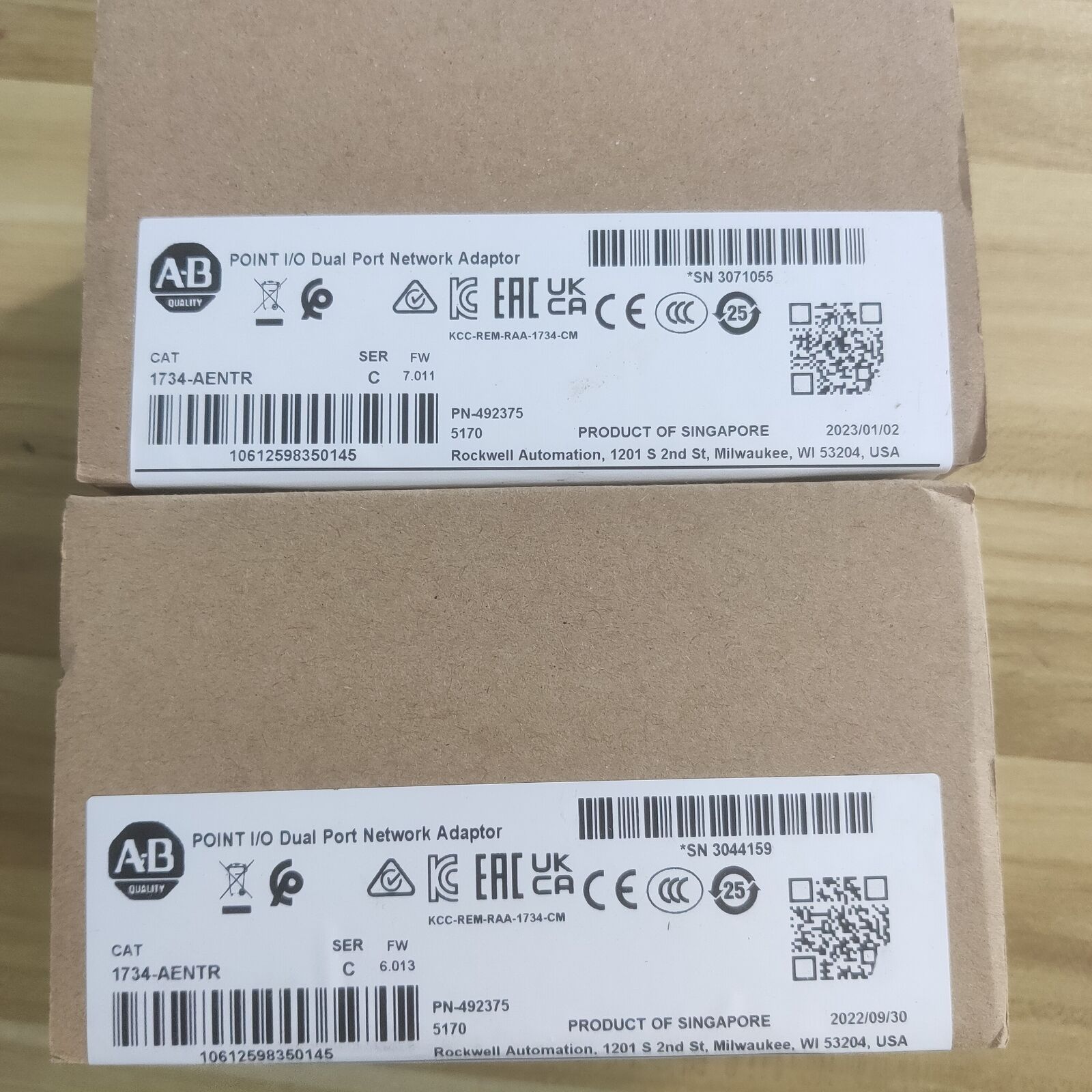 Allen-Bradley 1734AENTR Dual-Port Adaptor for industrial SERC points - ALLEN-BRADLEY