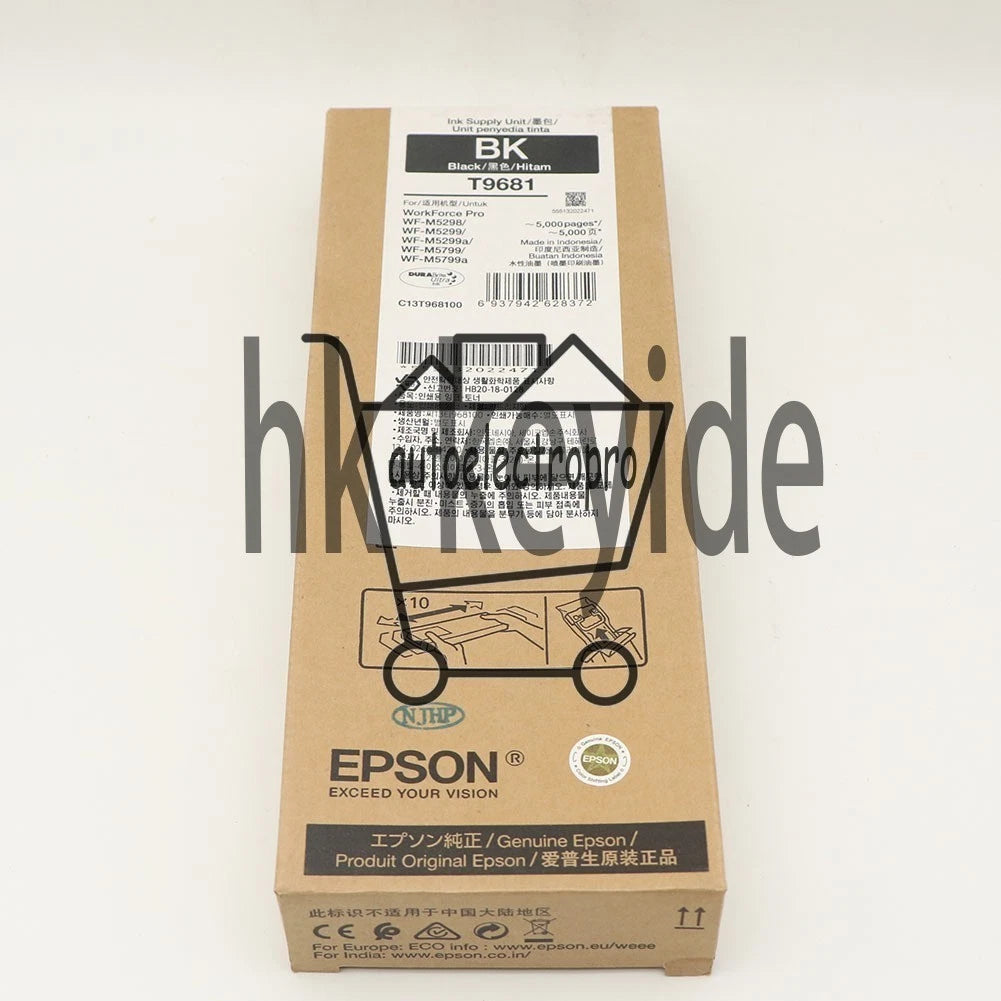 1PCS T9681 Black Ink Cartridge For Epson WF-M5799a M5799 WF-M5299a M5299