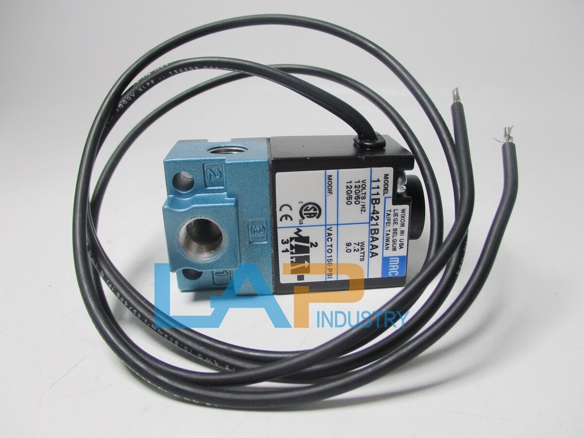 new 1PCS FOR MAC 111B-421BAAA Solenoid Valve - SOLENOID VALVE CO.