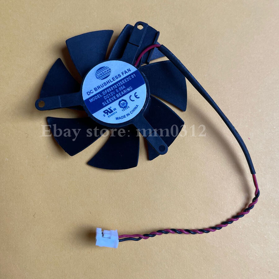 NVIDIA DF0501012SEE2C 12V 0.05A graphics card fan with 39mm pitch hole and 47mm diameter 2-pin - NVIDIA