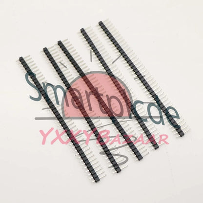 5Pcs 2.54mm 40 Pin Male Single Row Pin Header Strip
