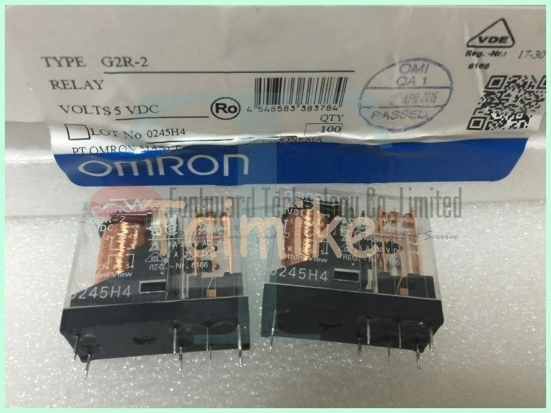 OMRON G2R-2 5VDC G2R-2-DC5 Power RELAY 5A 8 Pins x 5PCS