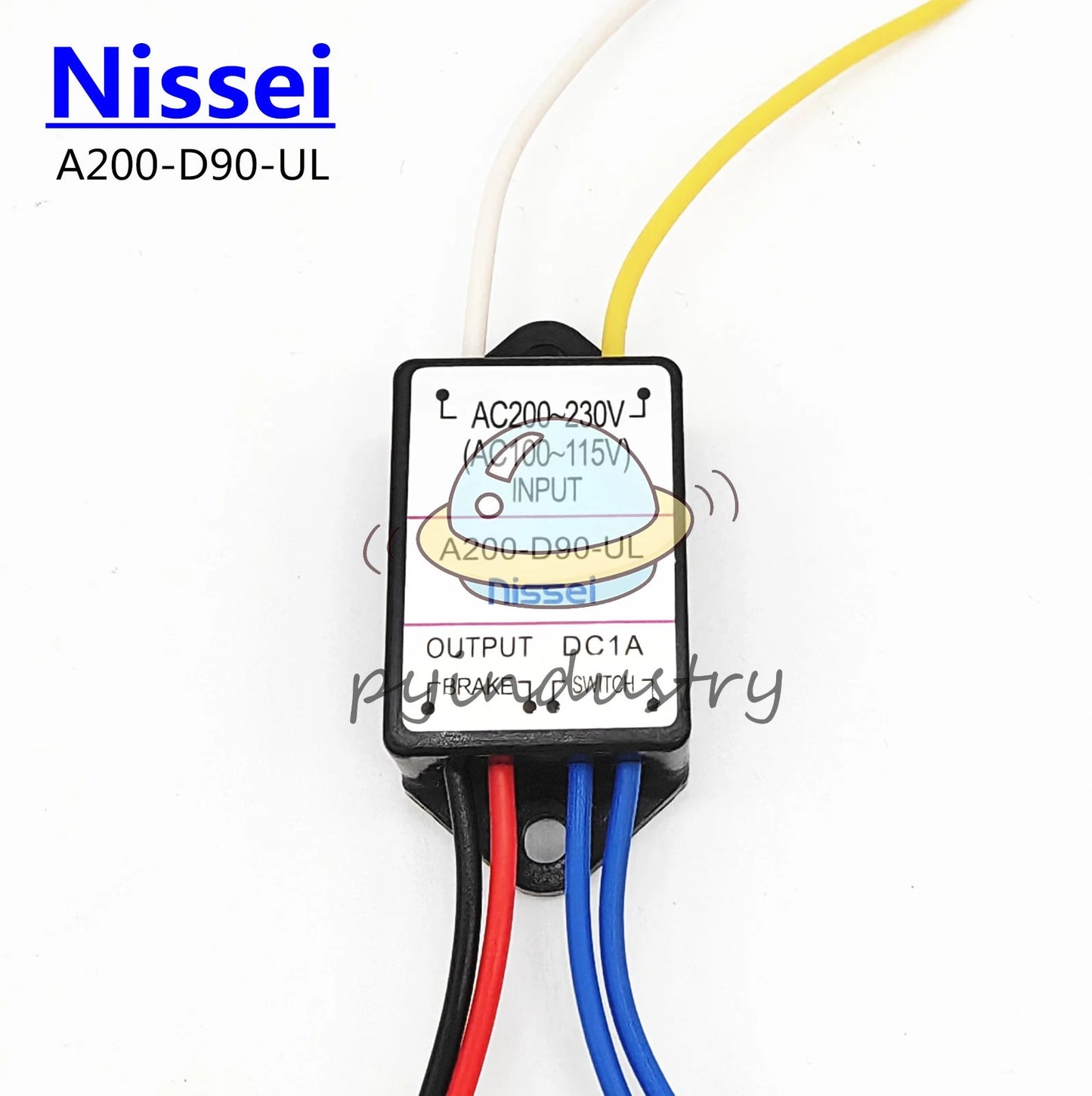 Nissei A200-D90-UL AC200~230V 100~115V 1A BRAKE SWITCH half-wave rectifier