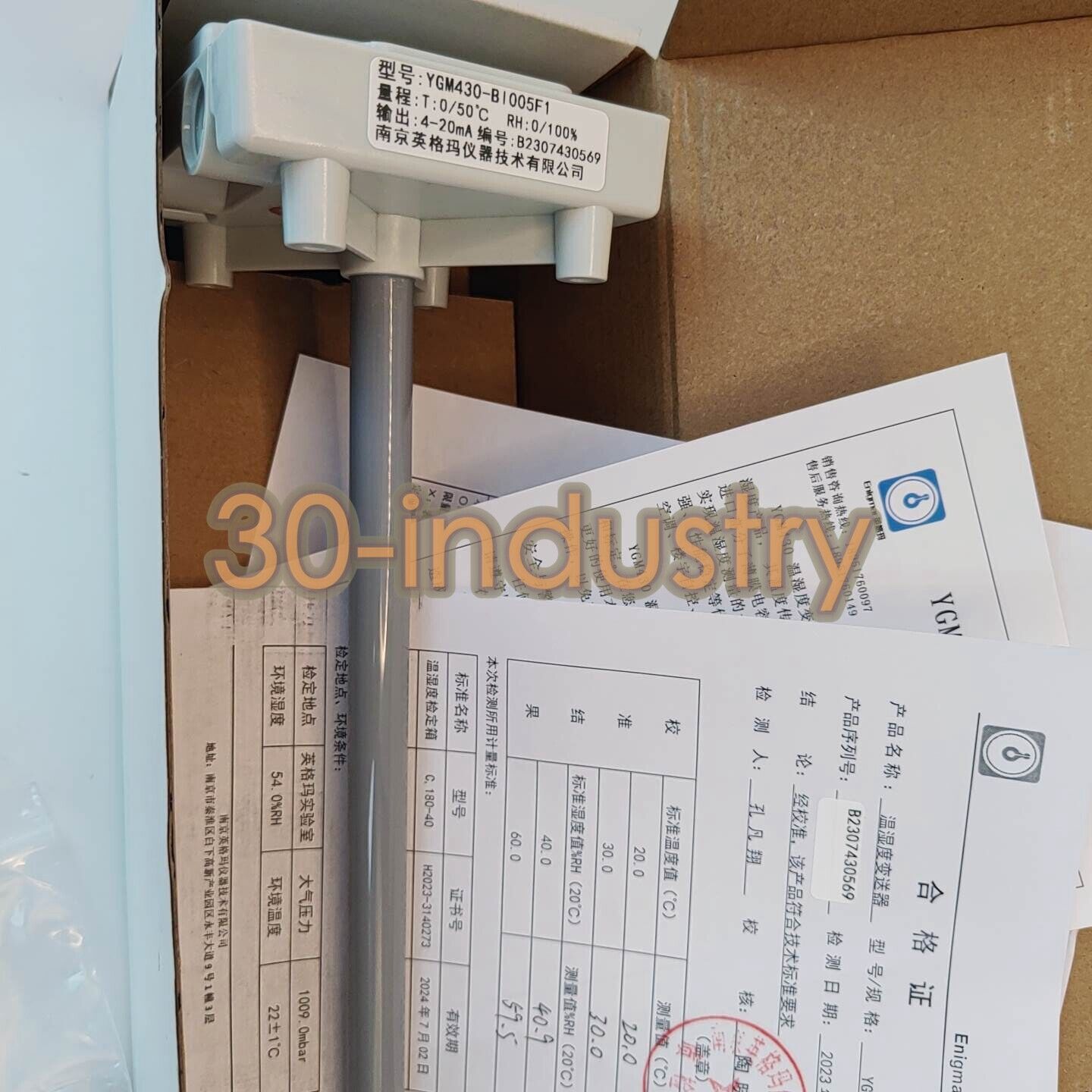 1pcs New YGM430-BI005F1/4-20mA 0-50℃ Temperature and Humidity Transmitter Sensor - KOEED