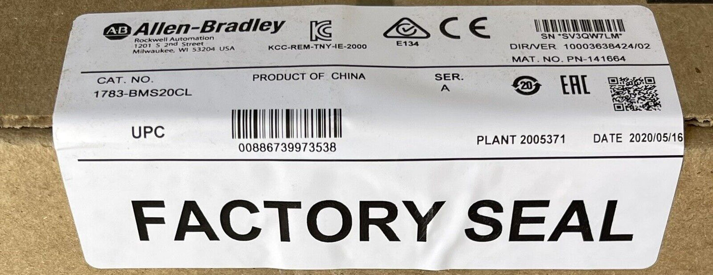 Allen-Bradley 1783-BMS20CL Stratix 5700 EtherNet Switch - ALLEN-BRADLEY