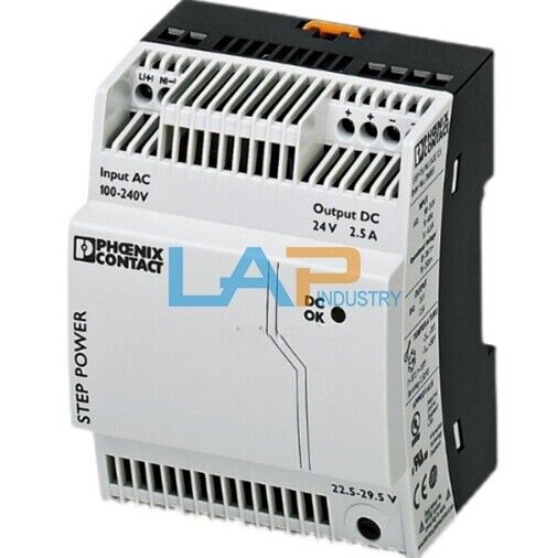 Phoenix Power Supply STEP-PS/1AC/24DC/2.5 - 100-240VAC - PHOENIX POWER SUPPLY