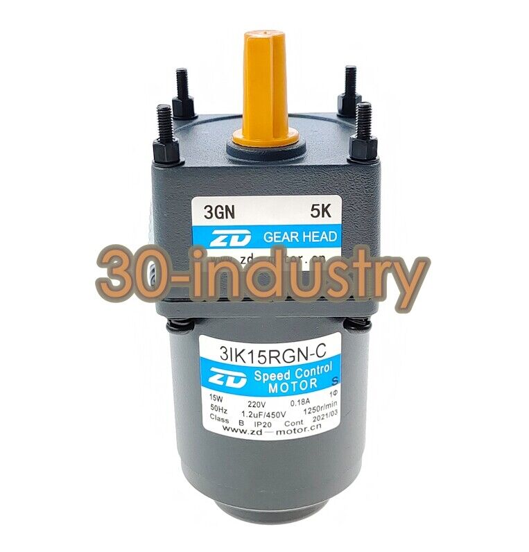 ZD 3IK15RGN-C Gear Motor 15W 220V 3GN 3K 3.6K 5K 7.5K 10K 12.5K - ZD