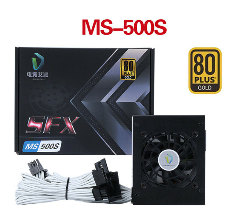 new MS-500S Gold non-module 500W SFX itx chassis silent power supply