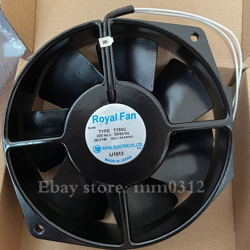 1pcs  ROYAL FAN T795C 200V 36/31W 17538 17CM high temperature AC cabinet fan