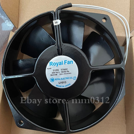 1pcs  ROYAL FAN T795C 200V 36/31W 17538 17CM high temperature AC cabinet fan