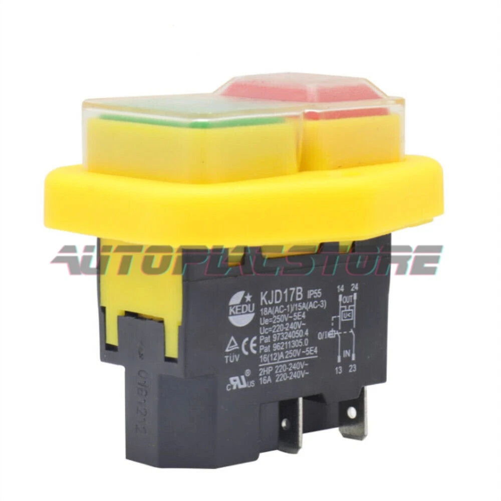 1PC FOR Kedu KJD17B Waterproof Magnetic Switch Power Tool Start Switch~~US