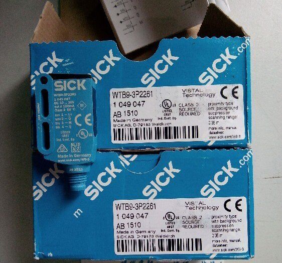 New ONE Photoelectric Sensors WTB9-3P2261 1 Year - ONE SICK