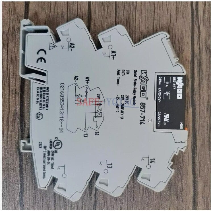 1set 857-167 Relay with 857-714 WAGO Socket Solid State Relay Module 24VDC
