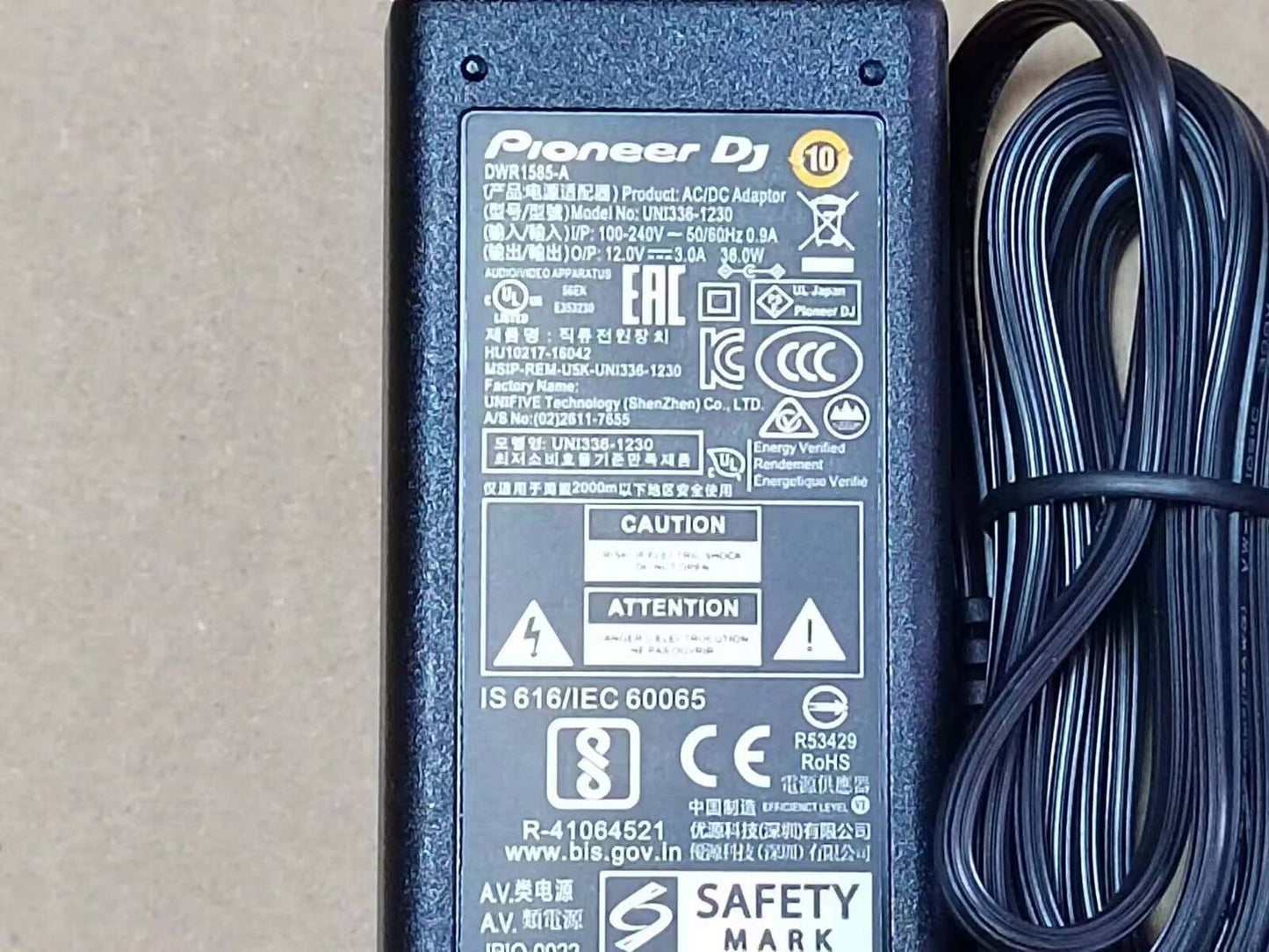 new Pioneer DDJ-800 DDJ-1000SRT DDJ-1000SRTN DJ Controller AC Adapter Power Supply