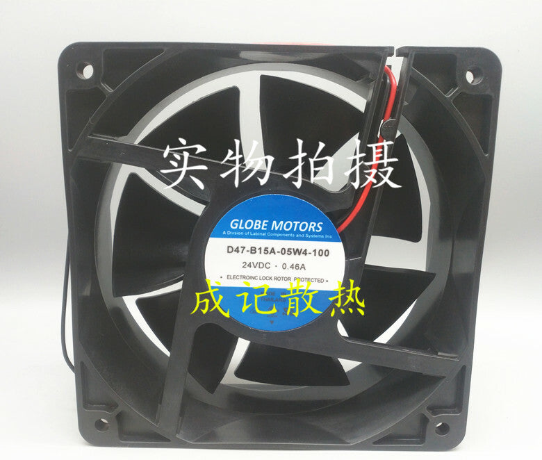 1pcs  GLOBEMOTORS D47-B15A-05W4-100 DC24V 0.46A cooling fan
