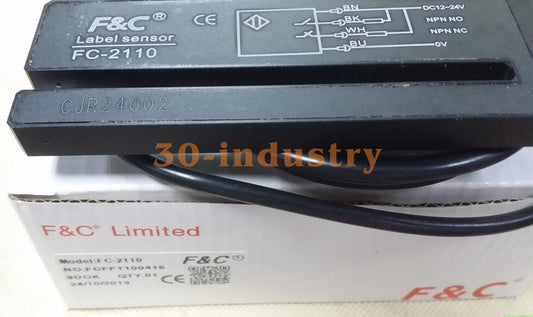 F&C Label Sensor FC-2110D 4-wire 24V NPN NO NC - F&C