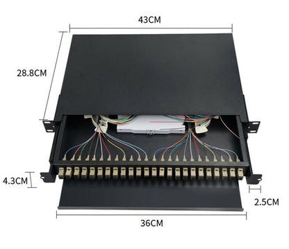 new 24-core SC multimode terminal box fiber-optic drawer 19-inch cabinet - KOEED