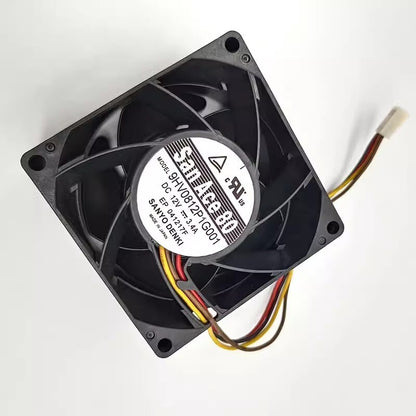 Sanyo 9HV0812P1G001 DC12V 3.4A 8038 8CM 4-Pin Cooling Fan