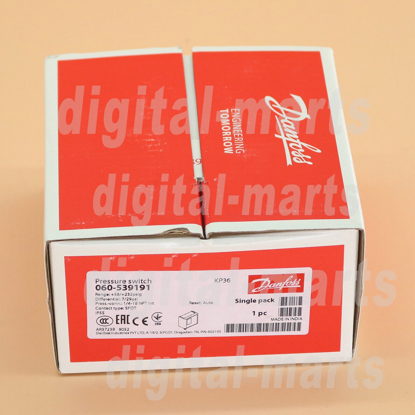 Danfoss KP36 Pressure Switch - DANFOSS