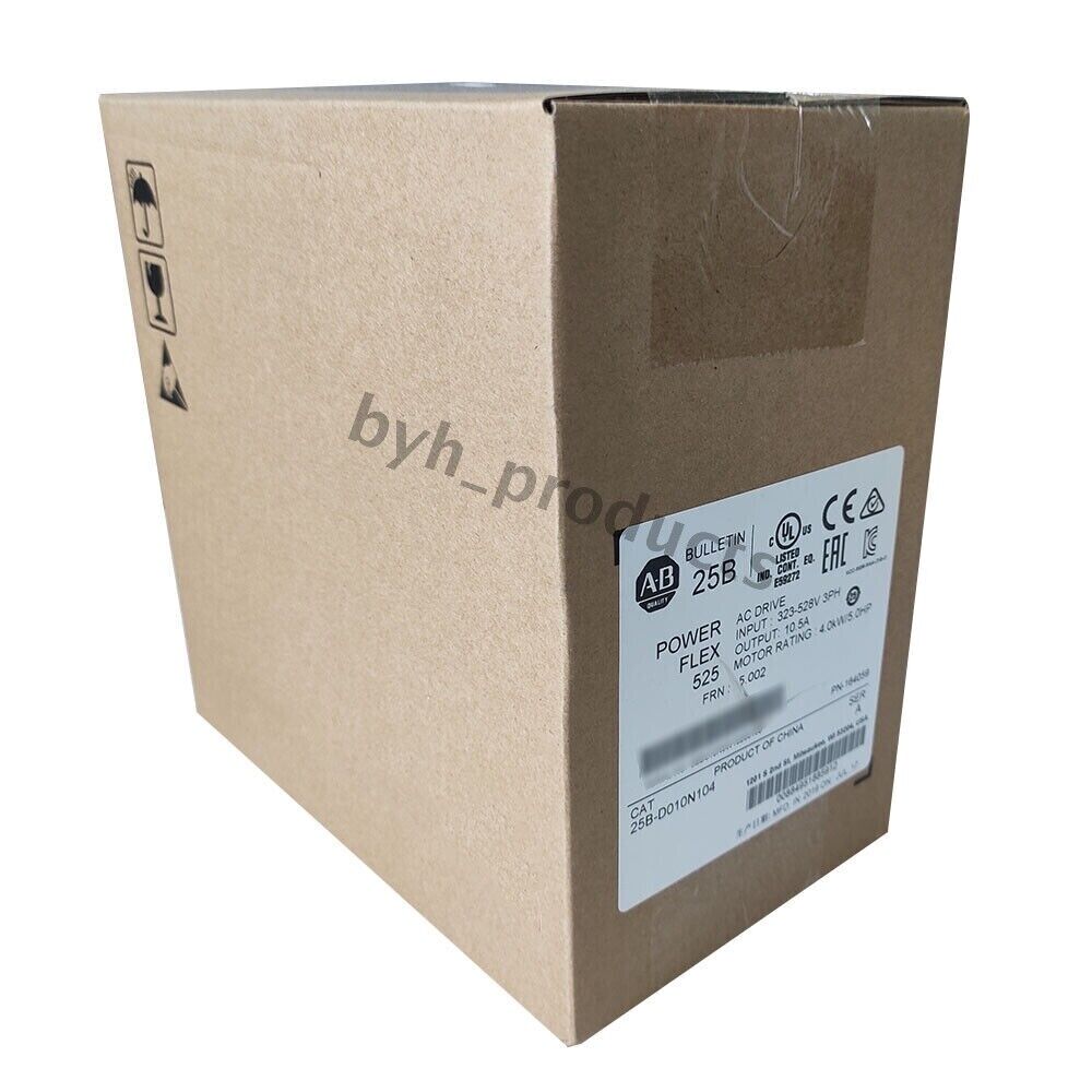 New For Allen-Bradley PowerFlex 525 4kW 5Hp AC Drive 25B-D010N104 - ALLEN-BRADLEY