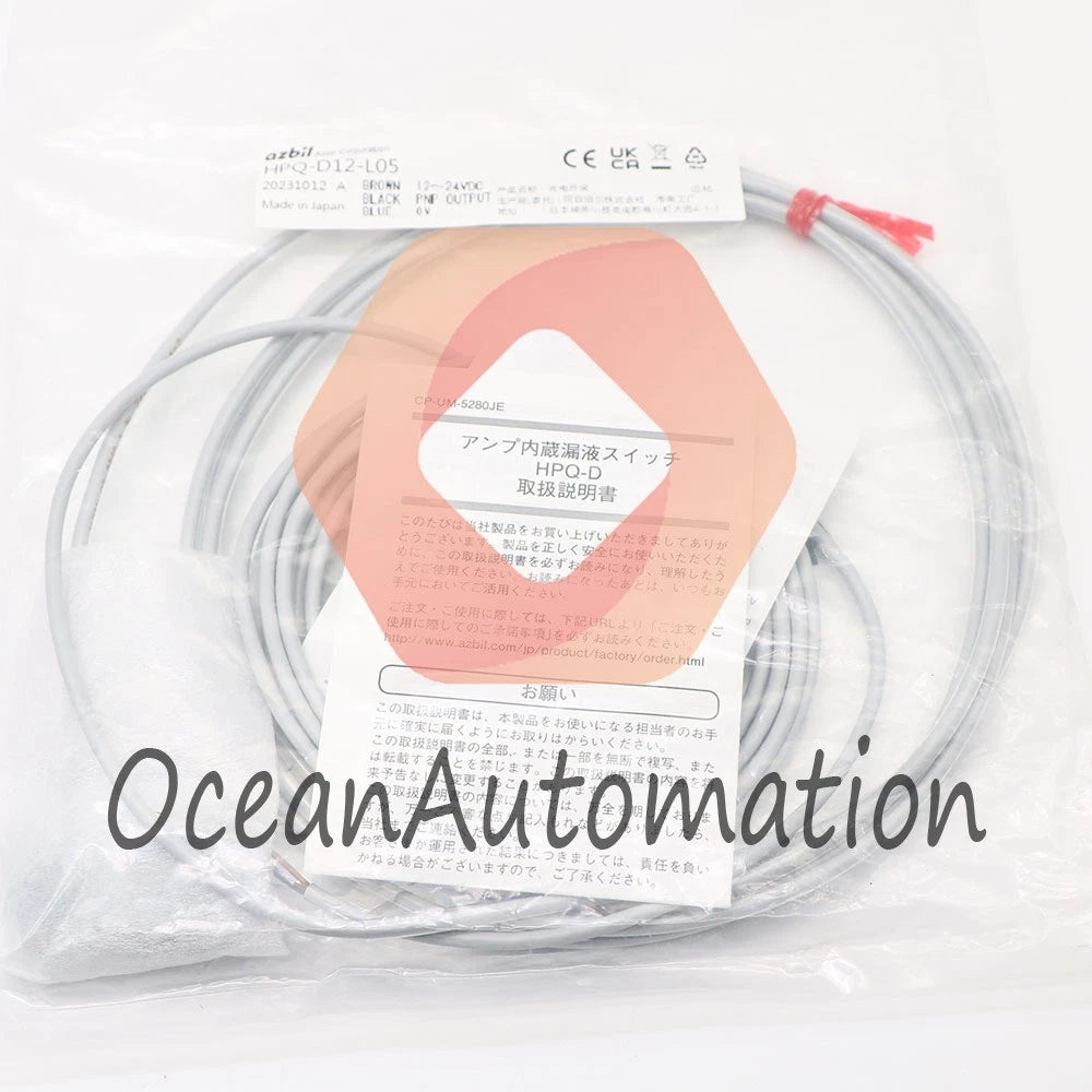 1PCS AZBIL HPQ-D12-L05 OPTICAL LIQUID LEAK DETECTOR/DETECTION SENSOR~