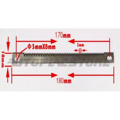 2 Pcs Cutting Blade Serrated Zip Knife Vertical Tea Bag Packing Machine Sealing