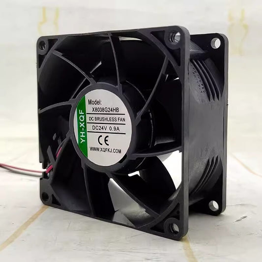 YH-XQF X8038G24HB DC24V 0.9A 2-wire axial flow inverter cooling fan