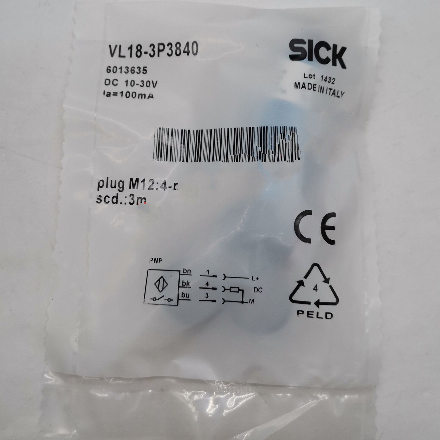 VL18-3P3840 Proximity Switch Sensor Fast - SICK