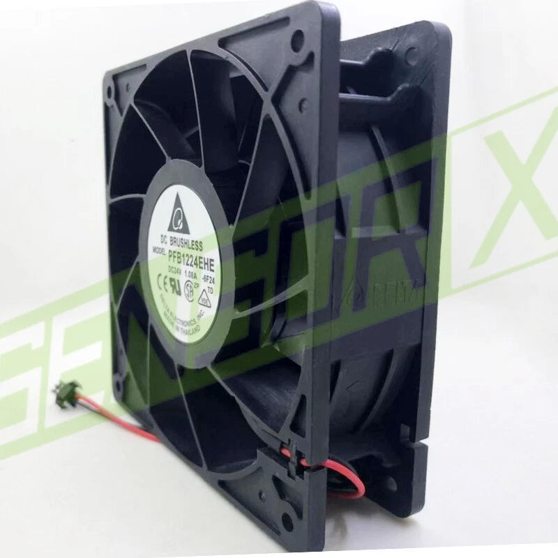 Delta PFB1224EHE Cooling Fan 12CM 12038 24V 1.08A 2-pin abb Inverter 30k