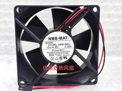 NMB 3112KL-04W-B40 12VDC 0.32A 80*80*32MM 2-Pin Cooling Fan