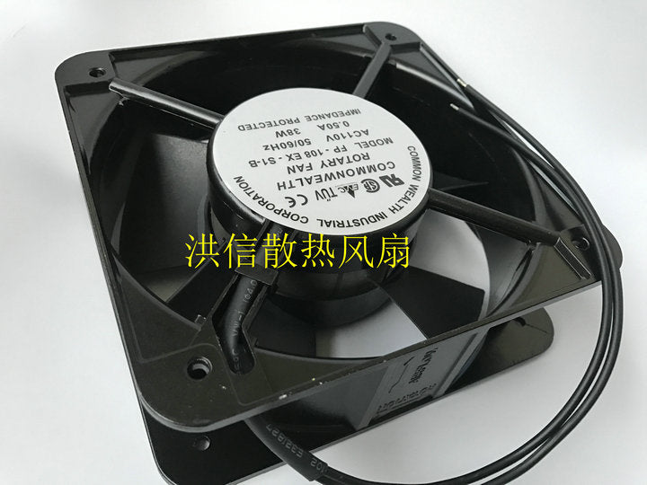 1pcs  Commonwealth FP-108EX-S1-B AC110V 0.50A 38W 15050 Fan