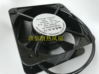 1pcs  Commonwealth FP-108EX-S1-B AC110V 0.50A 38W 15050 Fan