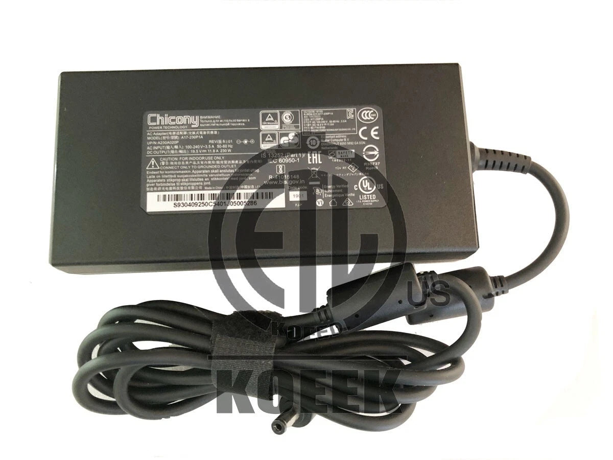 Chicony 19.5V 11.8A 230W A17-230P1A A230A020P AC Adapter 5.5*2.5mm Power Supply