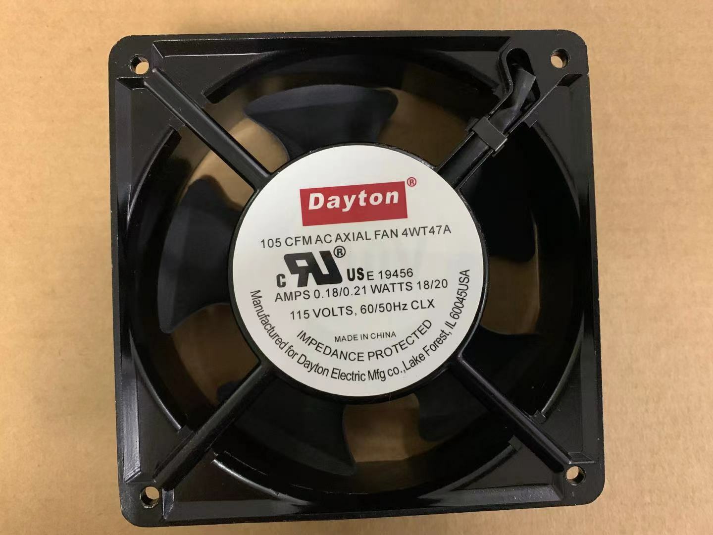 new DAYTON 105 CFM AC AXIAL FAN 4WT47A 18 20W 115V axial fan