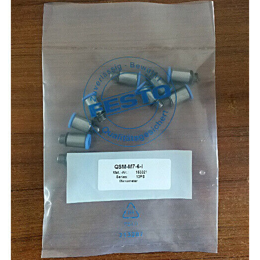 Festo QSM-M7-6-I 153321 Fittings Kit 10 Piece Set - FESTO