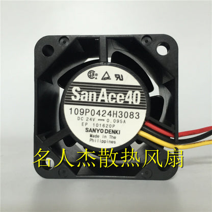 1pcs SanAce40 109P0424H3083 24V 0.095A 4cm amplifier inverter cooling fan
